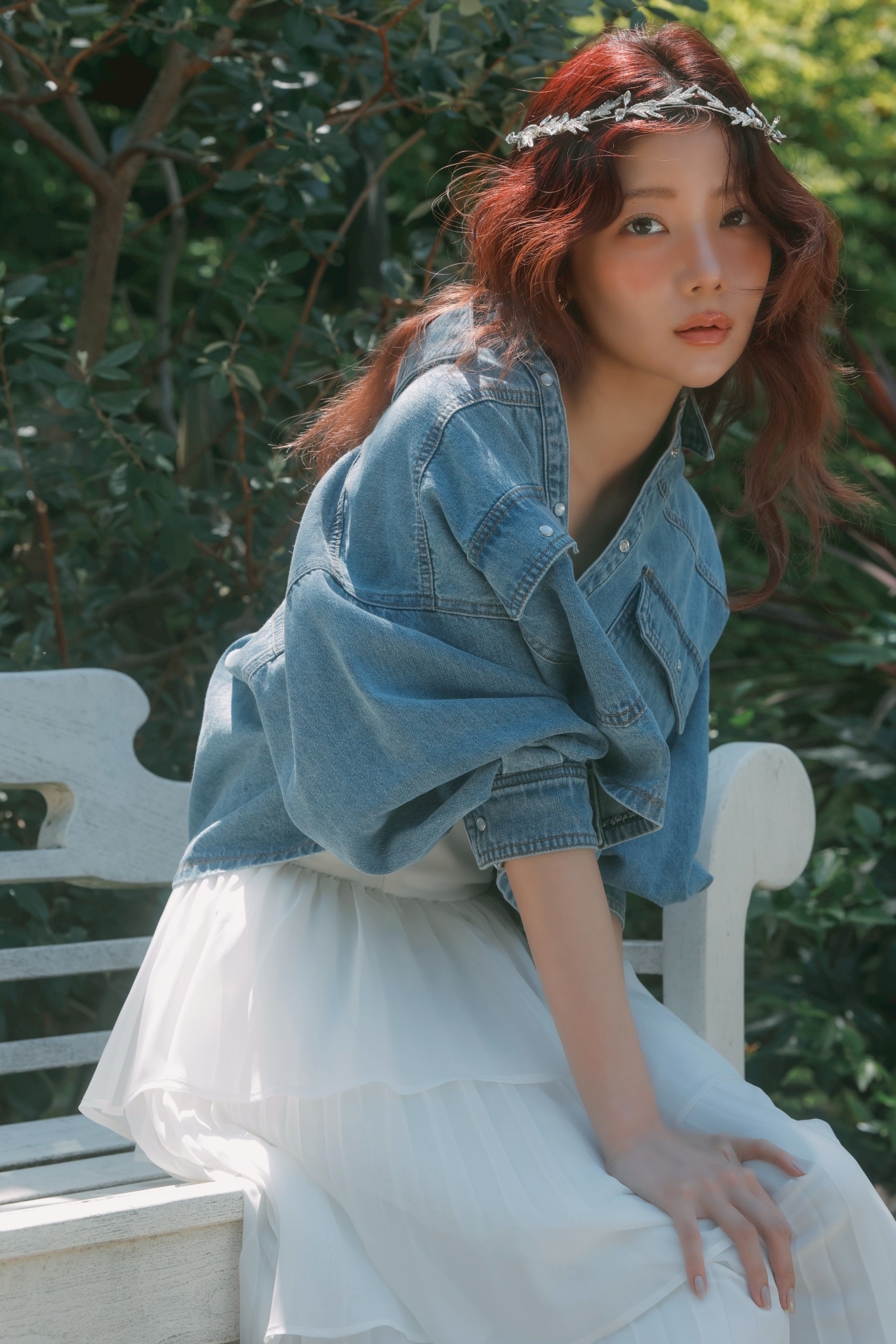 【And Couture】ライトデニムシャツジャケット