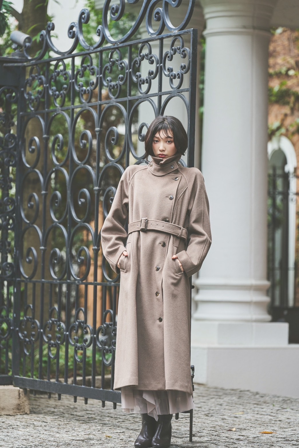 【AND COUTURE】ウールビーバーロングコート