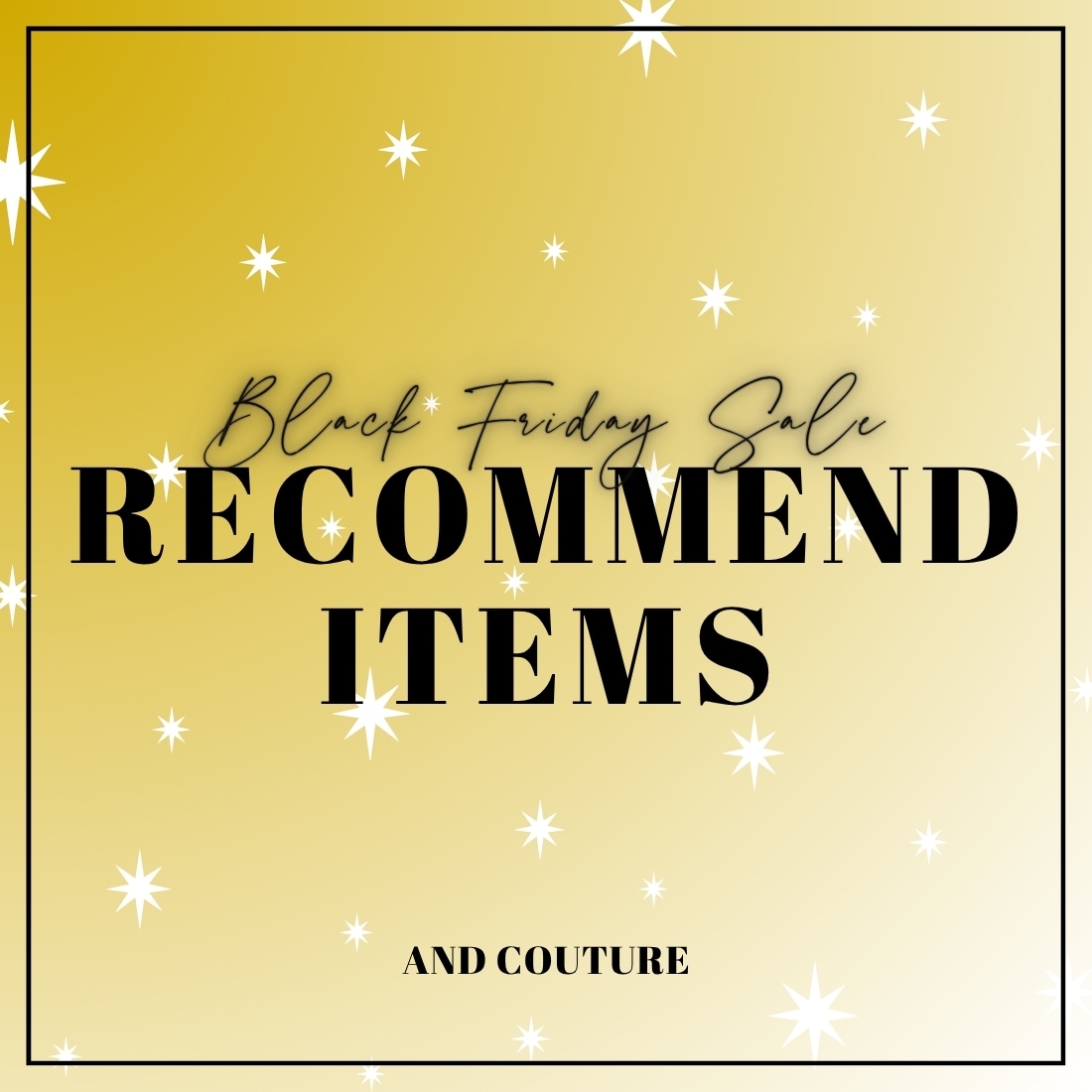 【BLACK FRIDAY SALE】おすすめアイテム