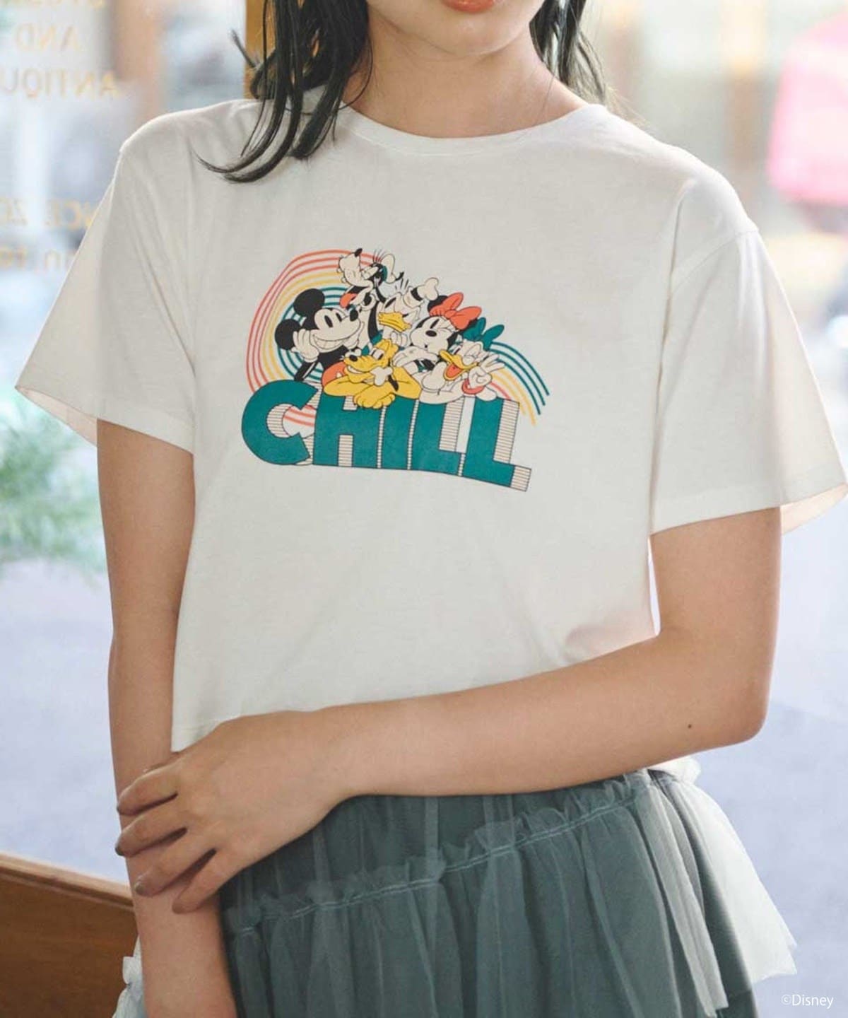 ディズニー/CHILLプリントTシャツ