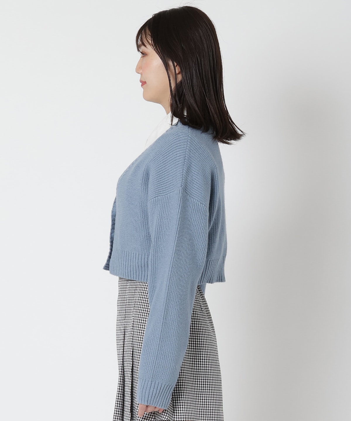 カラーカーディガン