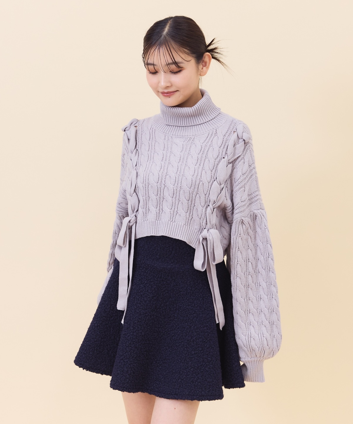 【セットアップ可能】ブークレフレアミニスカート