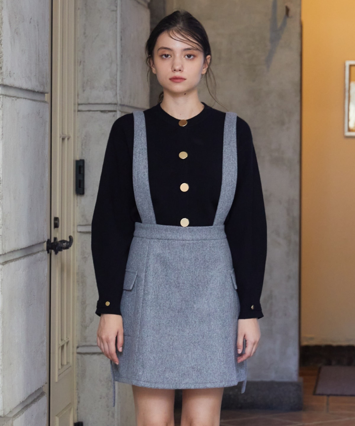 サスペンダースカート