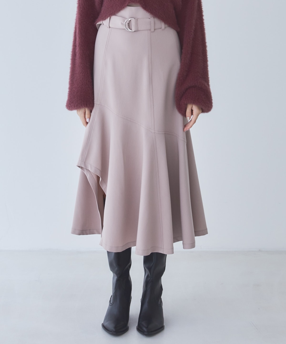 アシメフレアスカート