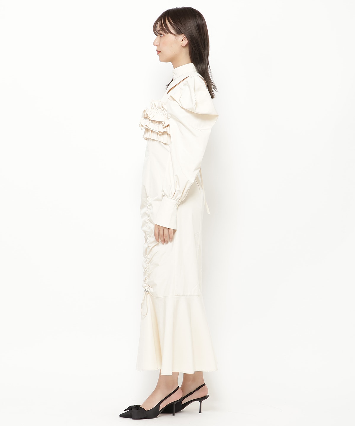 フリルドロストワンピース