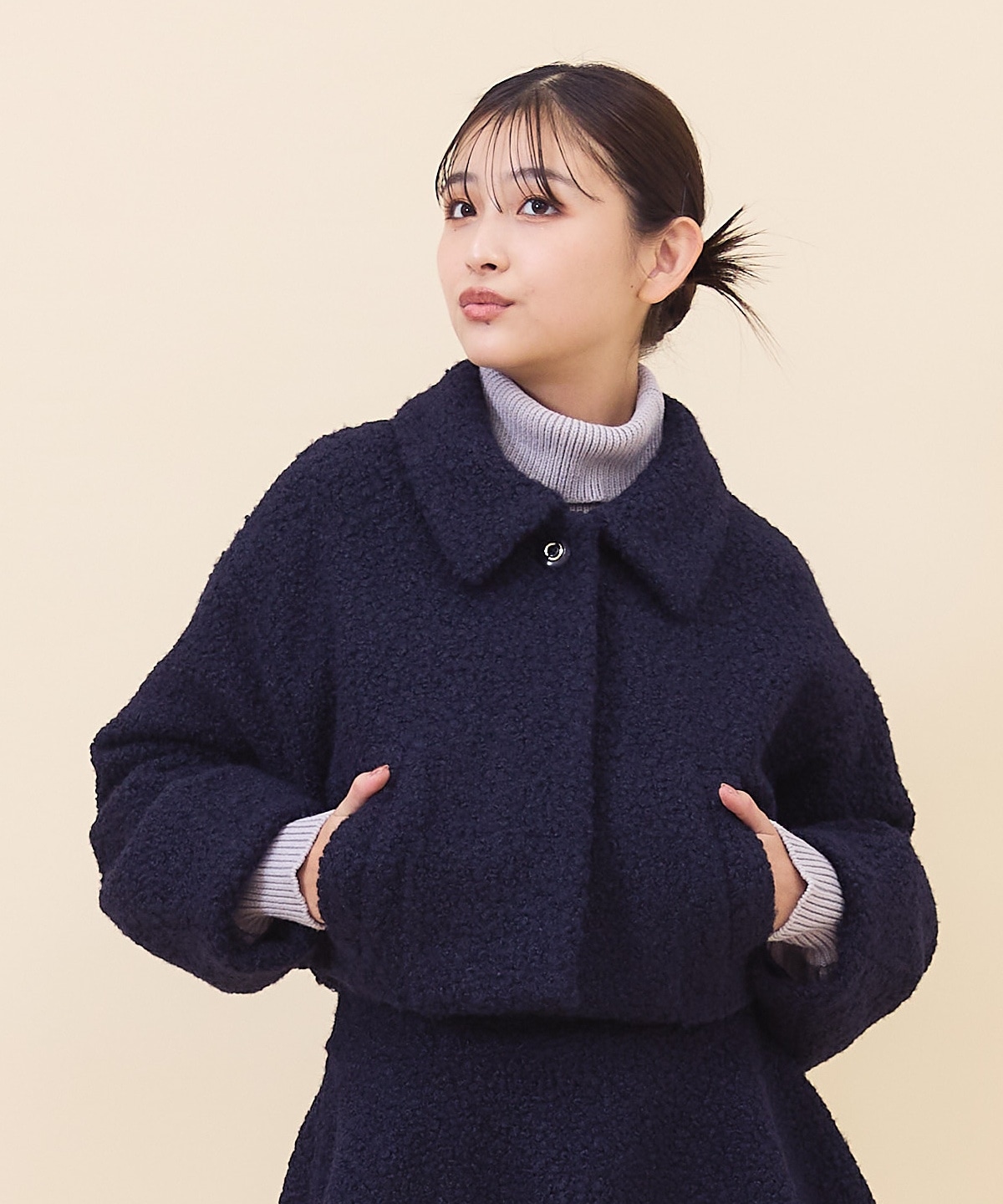 【セットアップ可能】ブークレショートコート