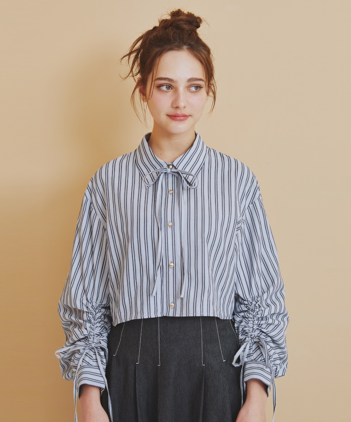 ドロストストライプシャツ