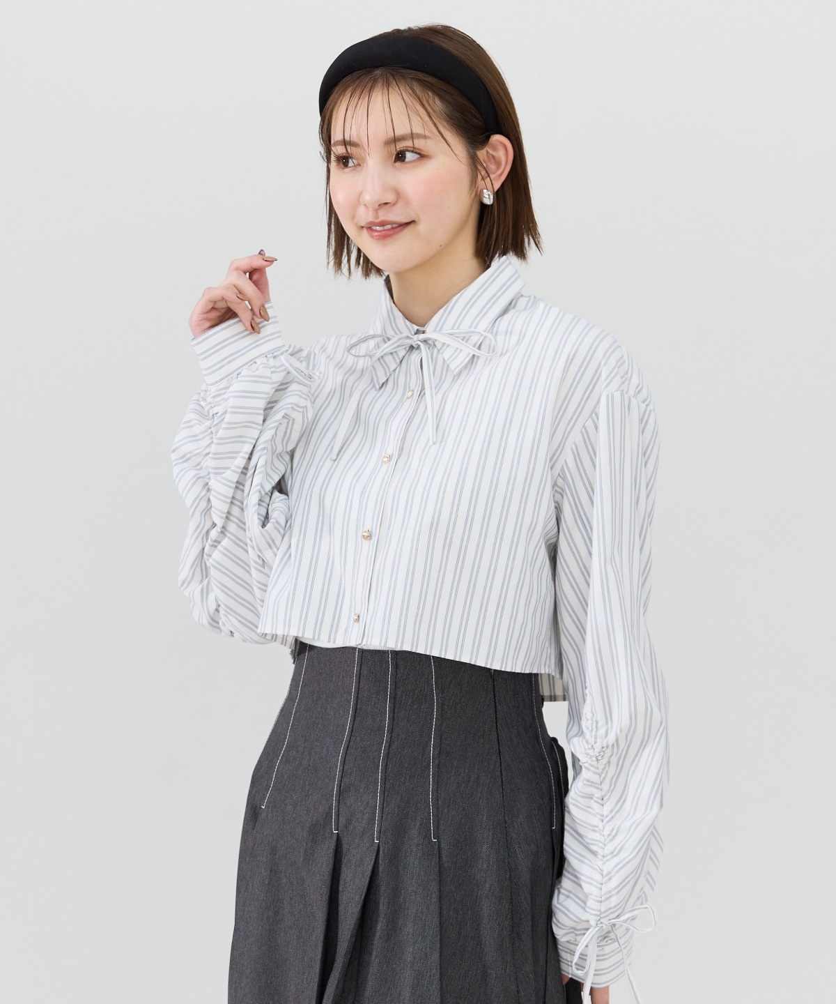 ドロストストライプシャツ