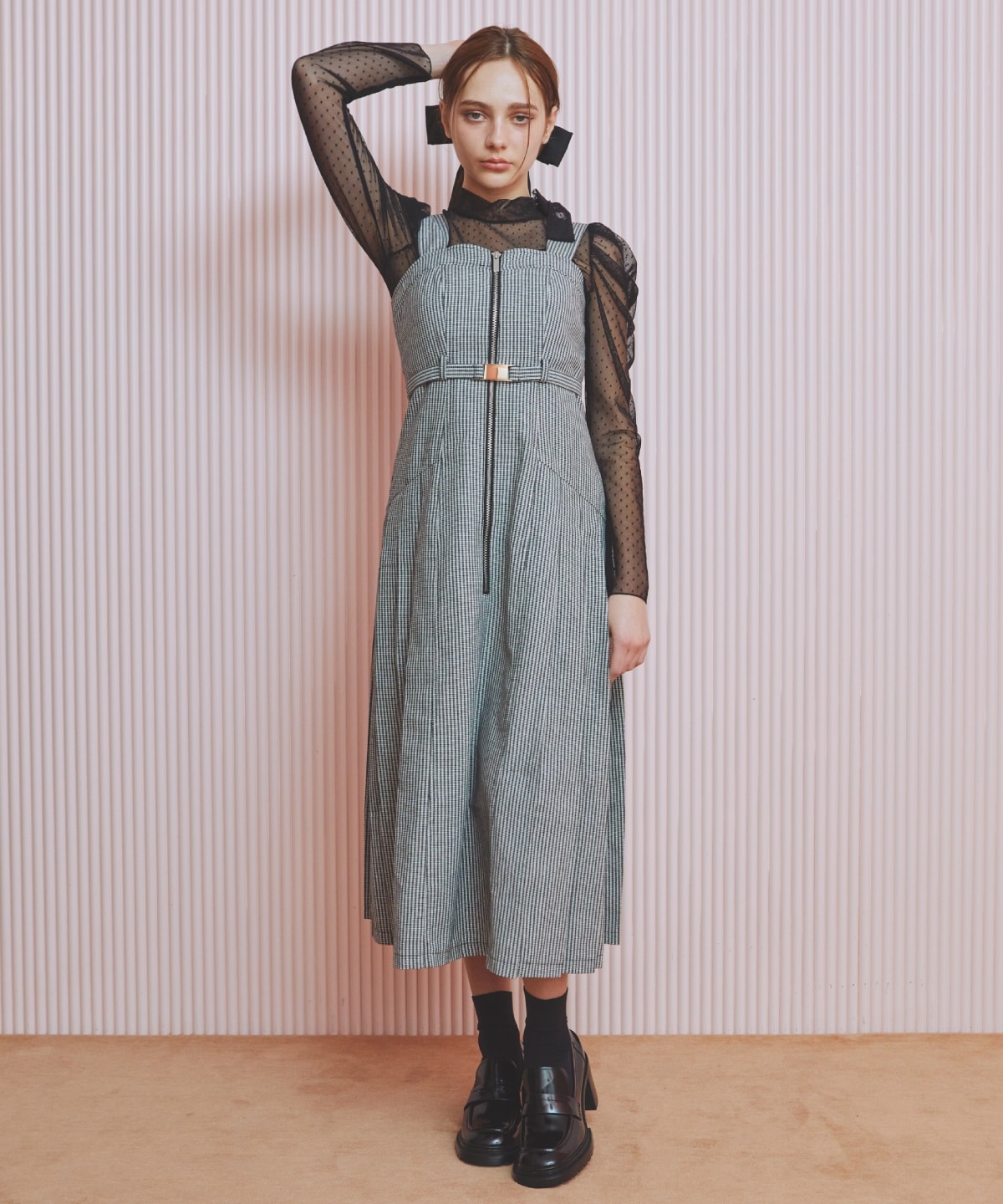 サイドプリーツジャンパースカート