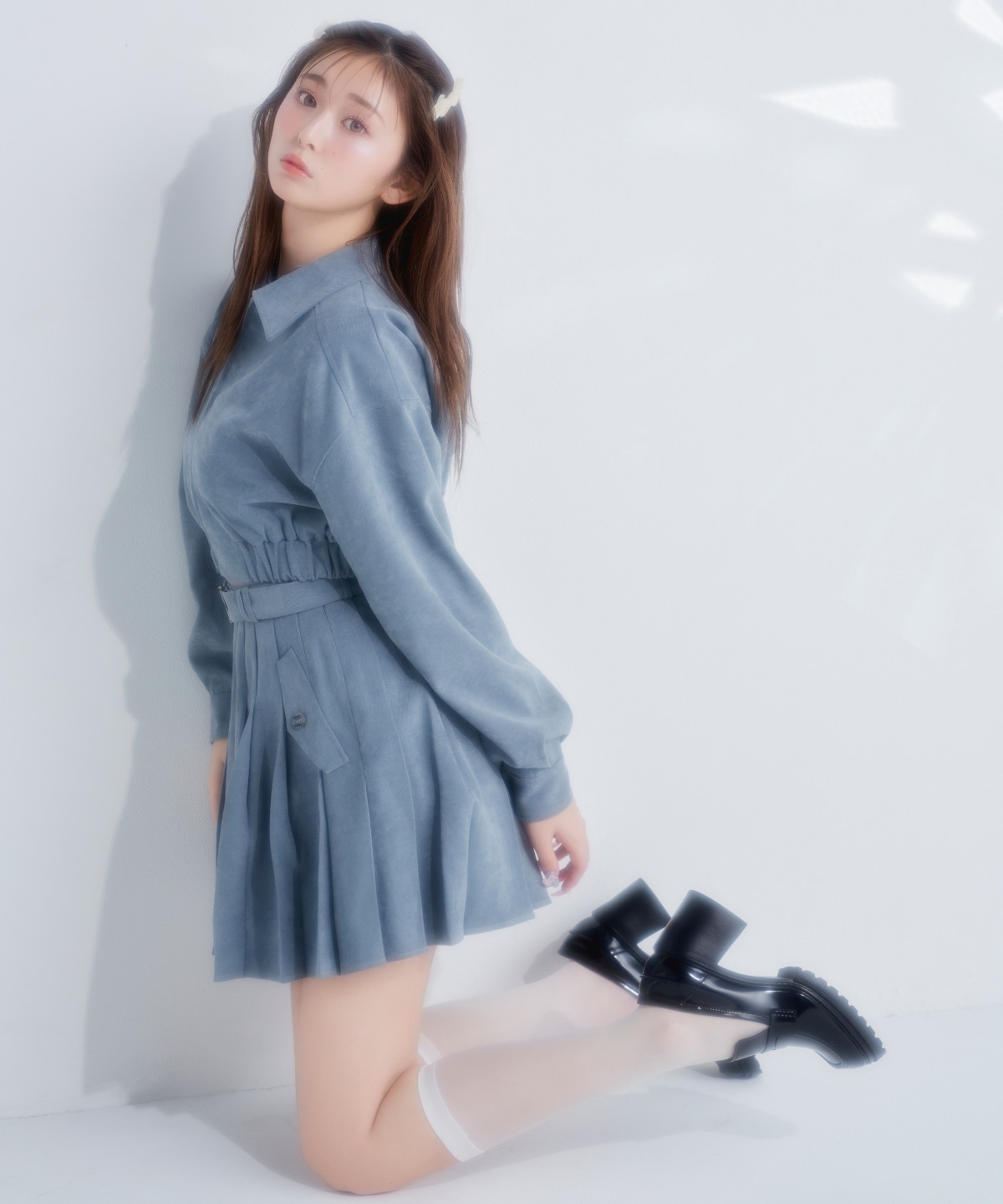 【セットアップ可能】フロントジップショートブルゾン