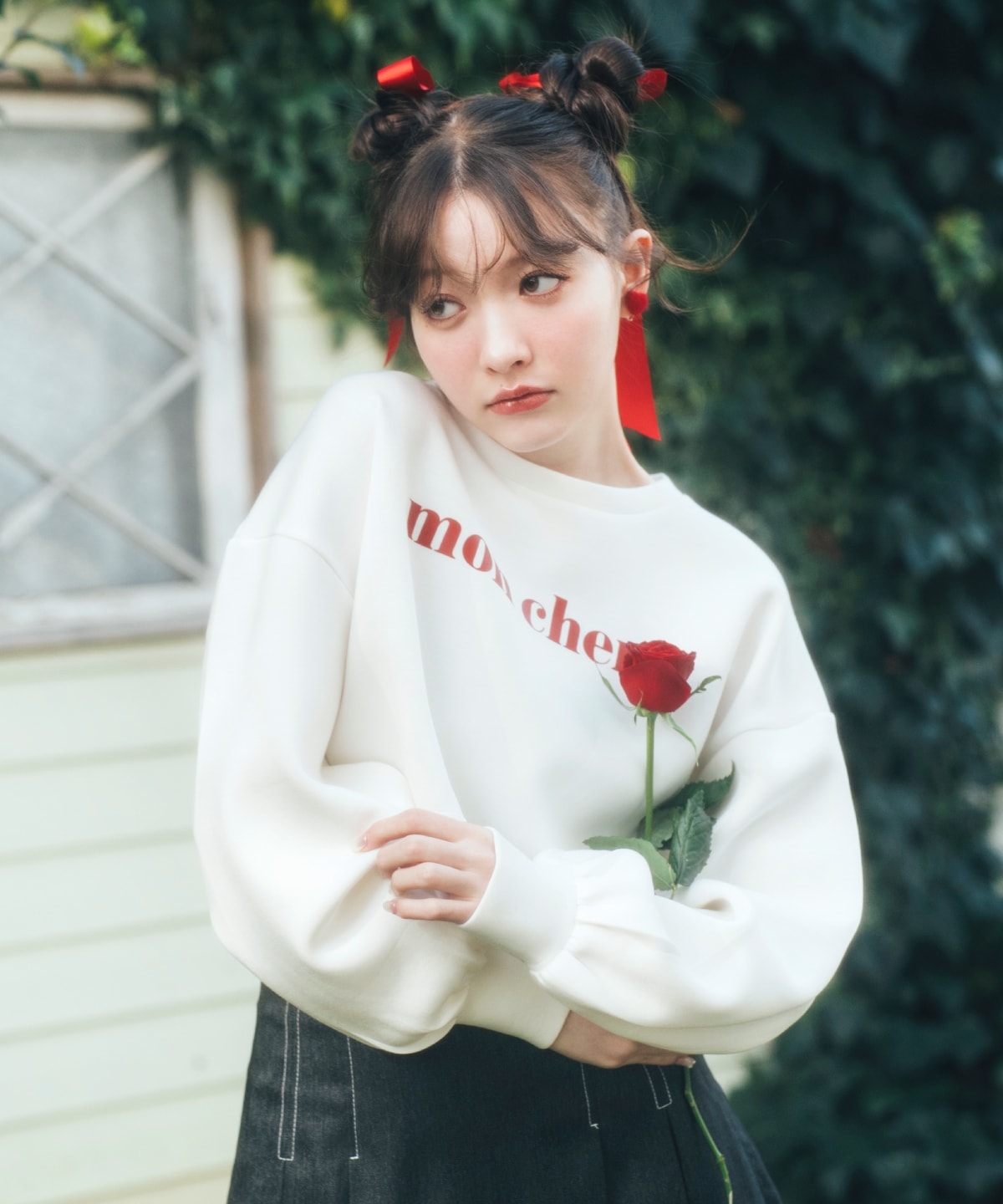 mon cheriロゴトップス