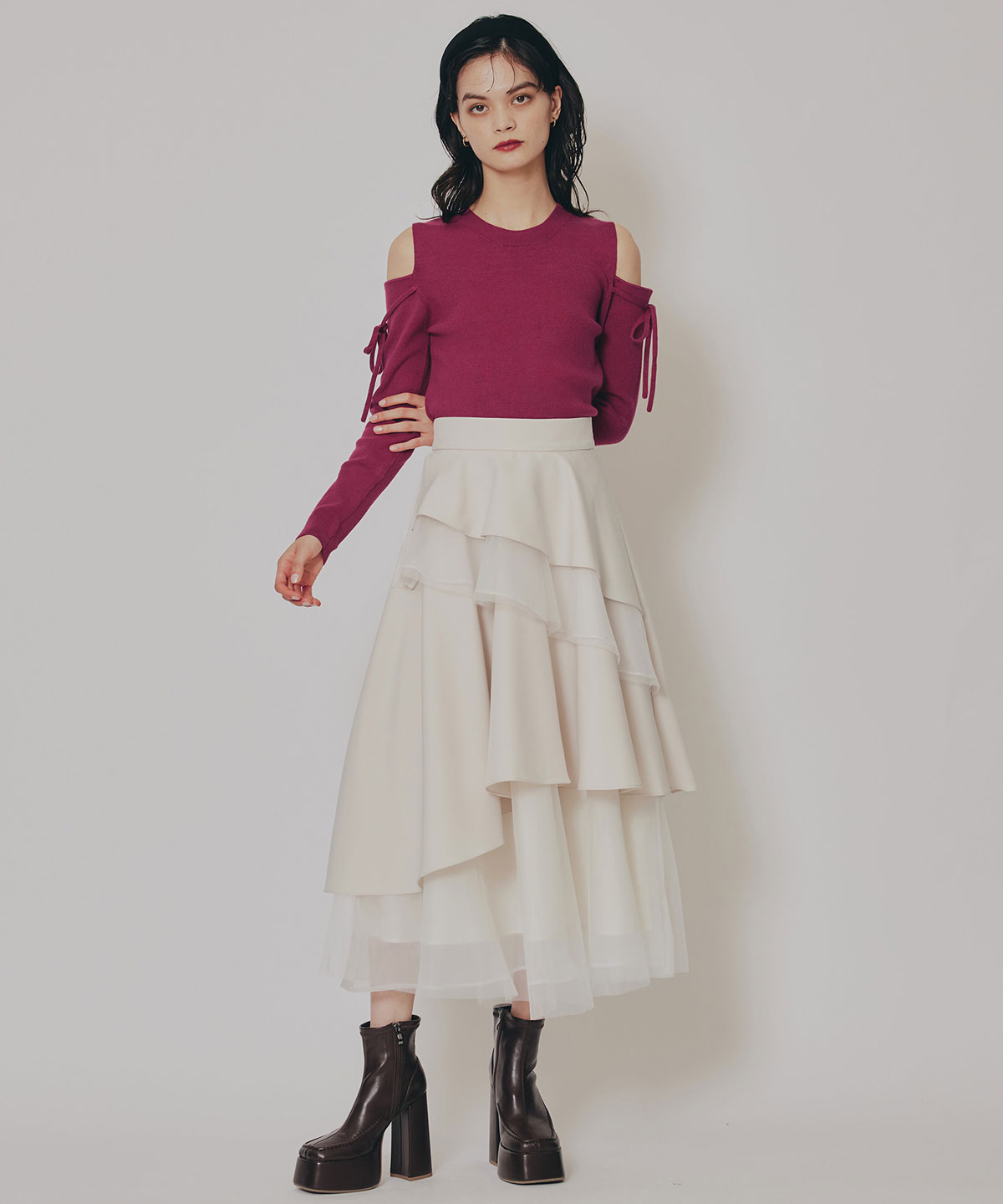 スクエアショートブーツ