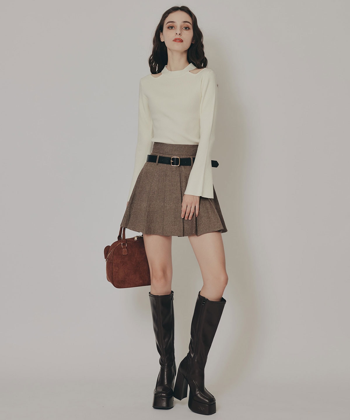 ローベルトプリーツミニスカート