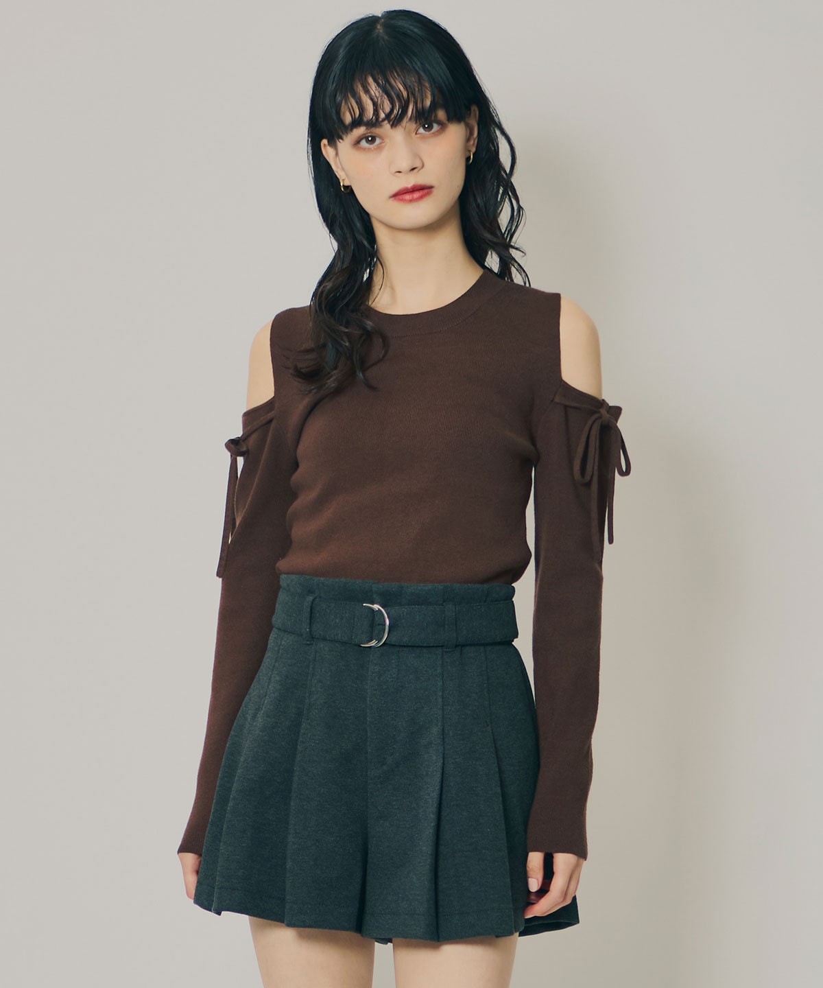 ウールライクタックショートパンツ