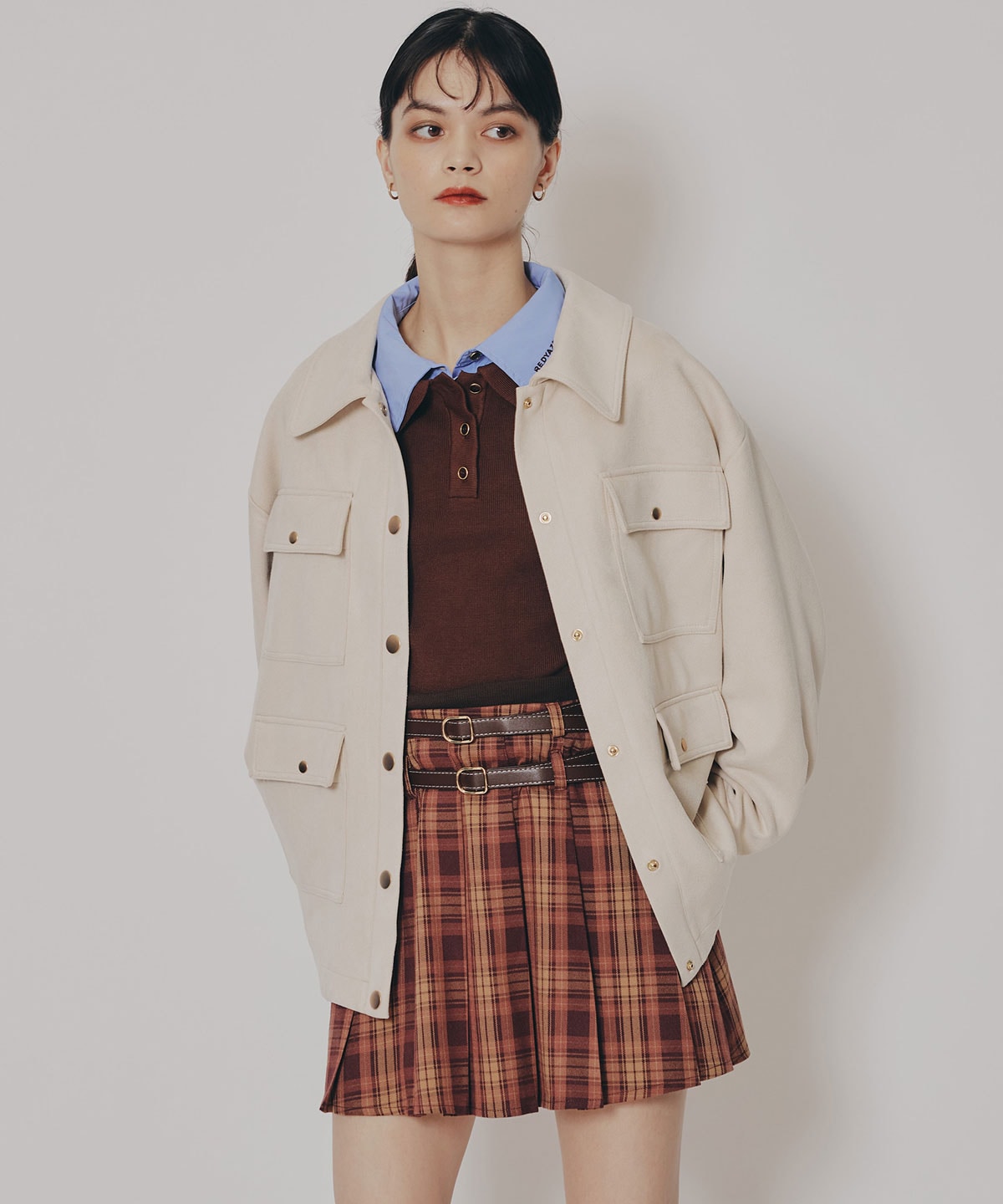 ヴィンテージライクスエードポケットジャケット