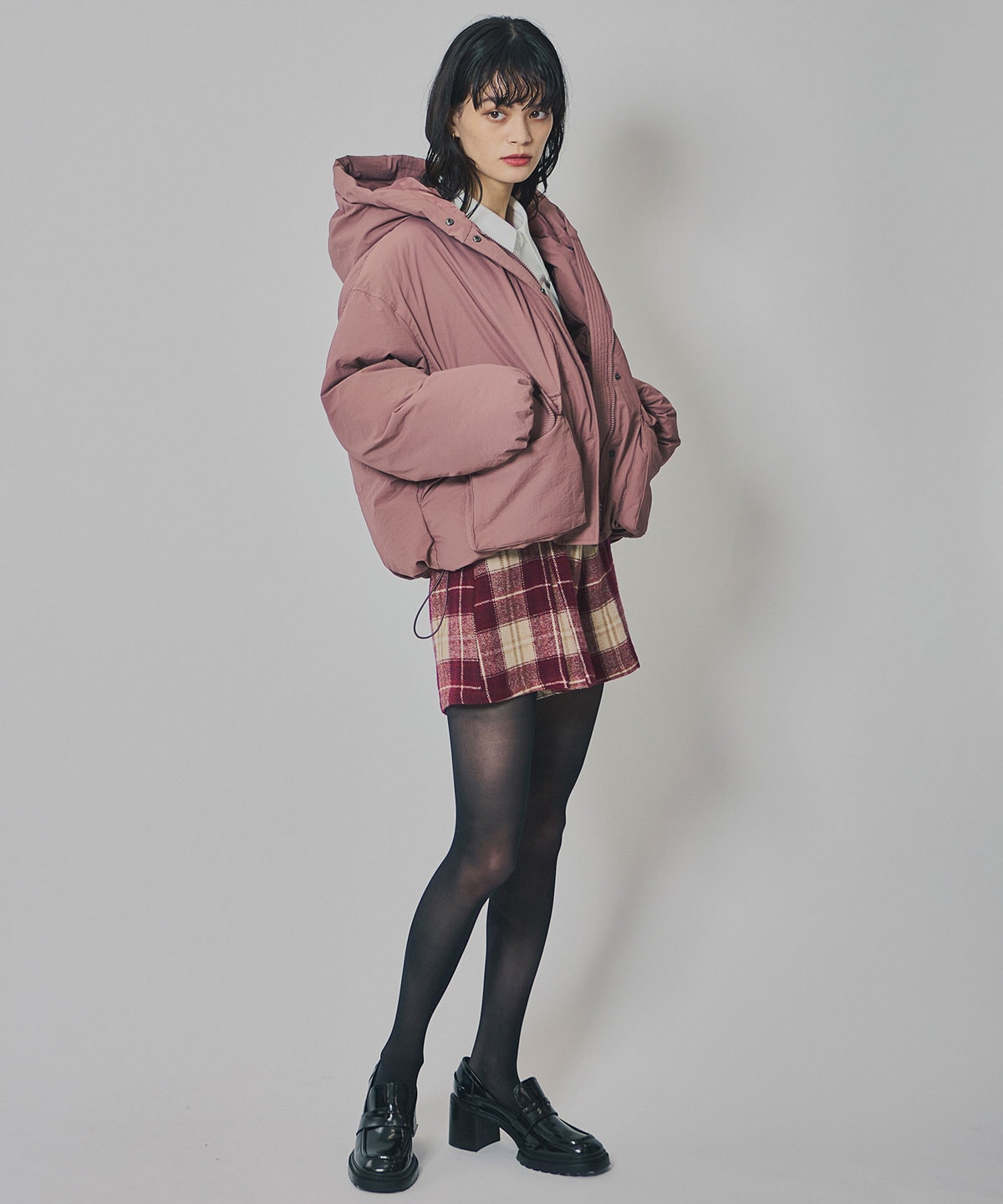 フラップポケットファイバーダウンジャケット