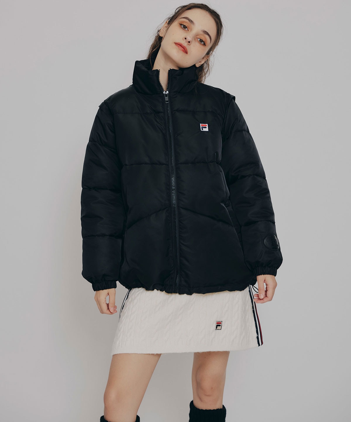 ［FILA×REDYAZEL］2WAYフェイクダウンジャケット