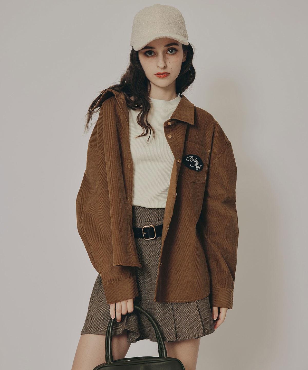 ロゴワッペンオーバーシャツ