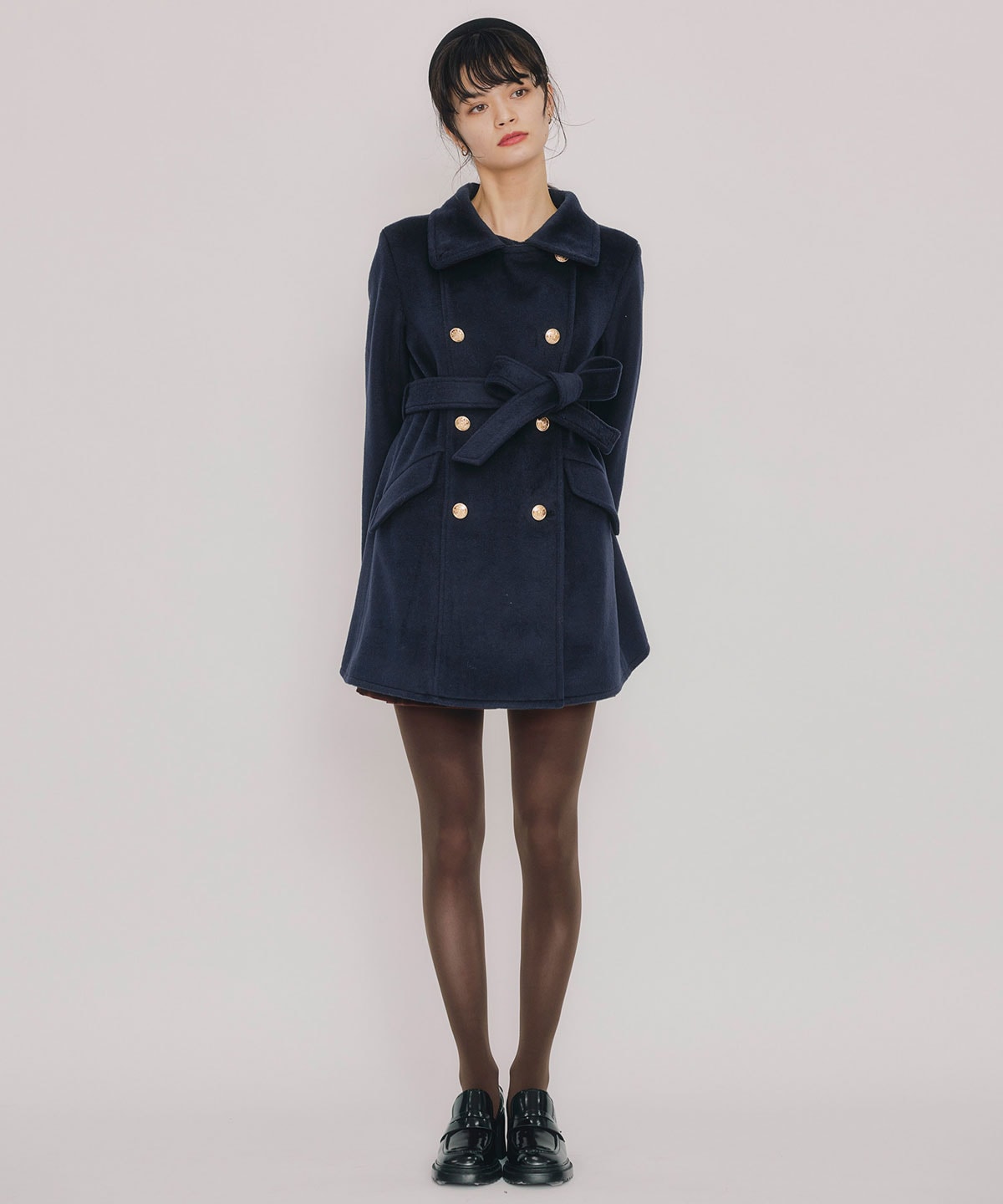 2WAYベルスリーブミドルコート