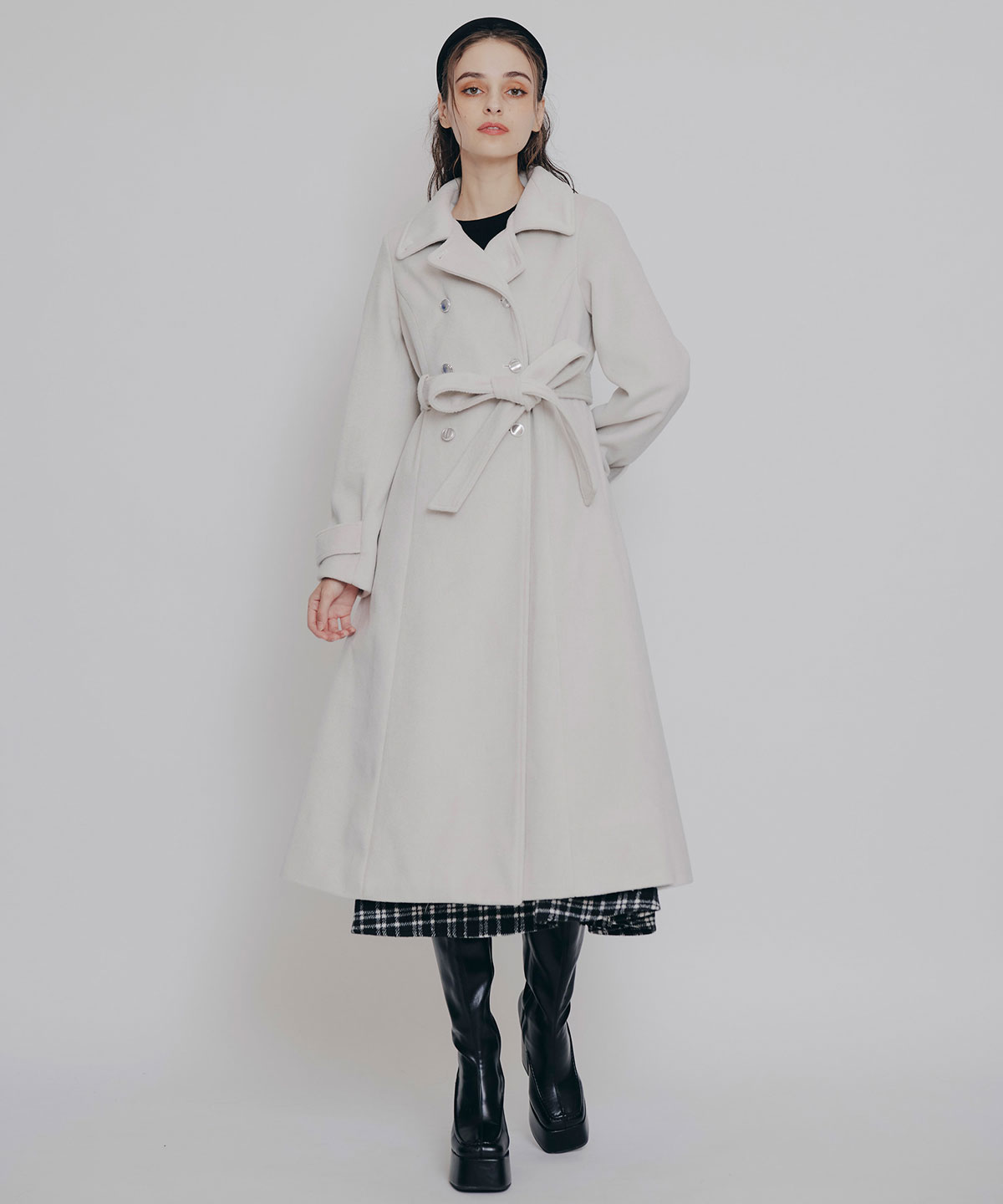 2WAYカラーダブルロングコート