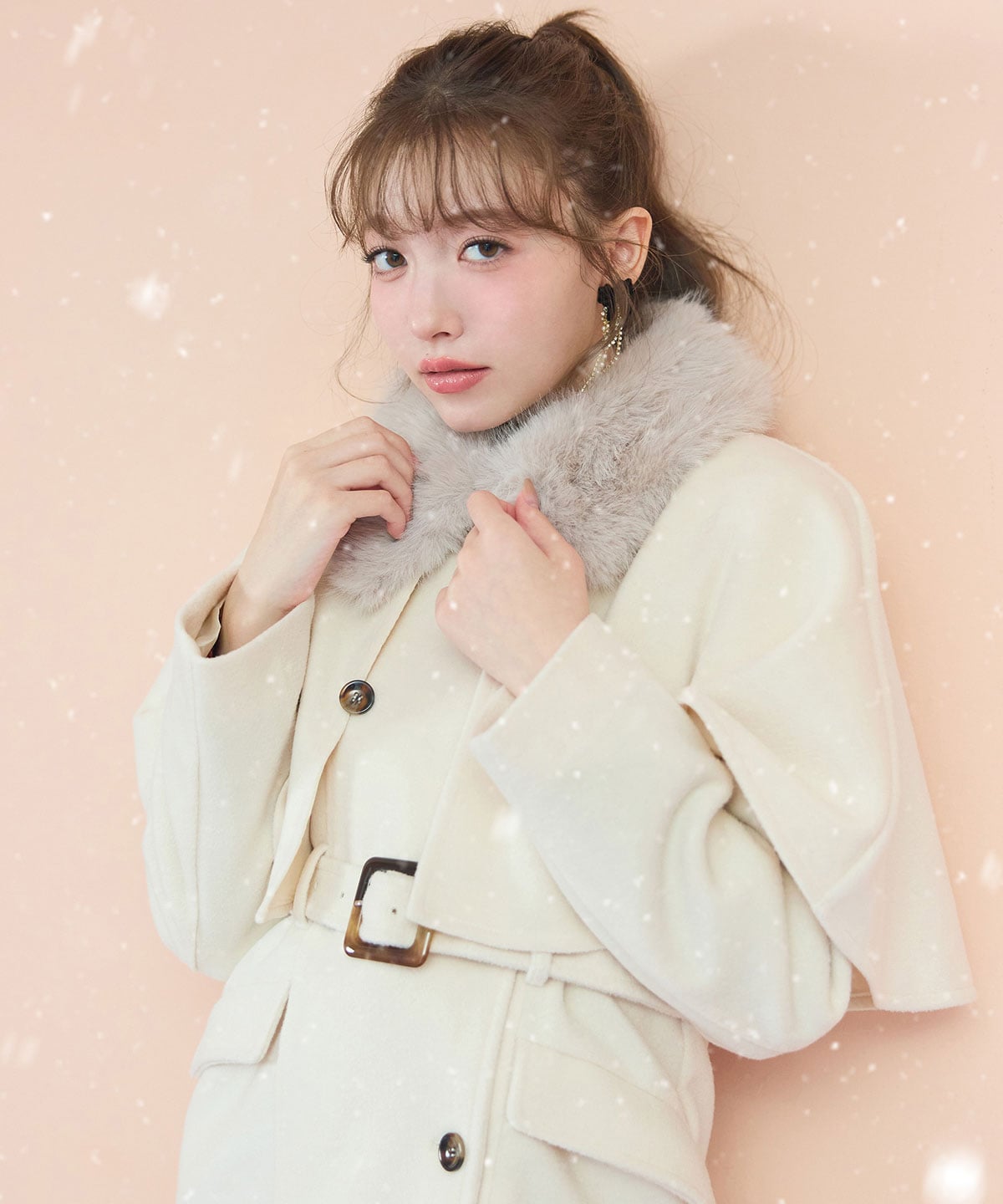 マルチWAYケープファーショートコート