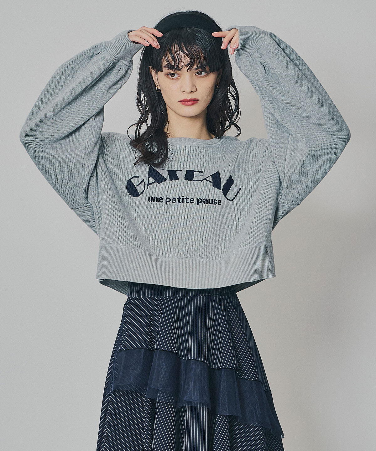 スウェットライクジャガードニット