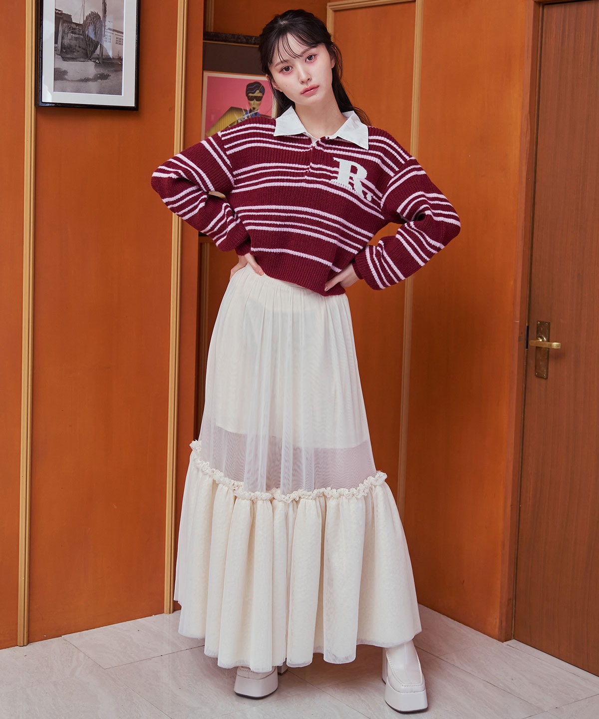 R.カレッジポロニットプルオーバー