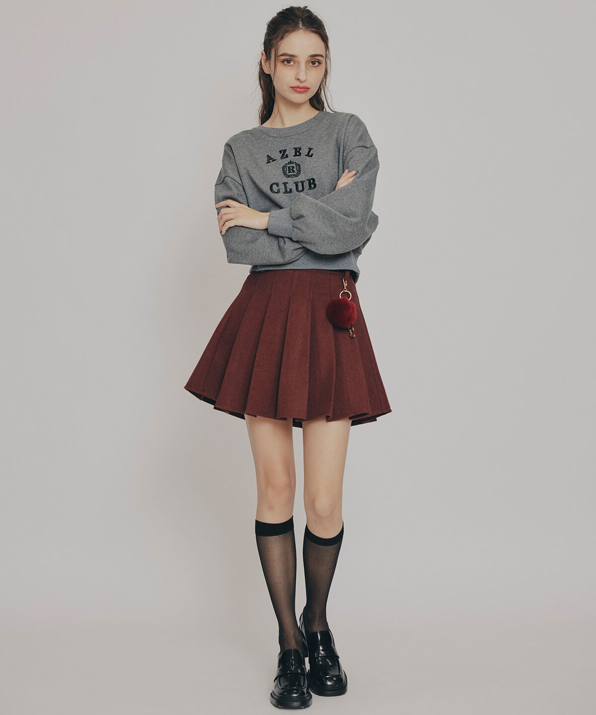 アゼルクラブカレッジロゴスウェットプルオーバー