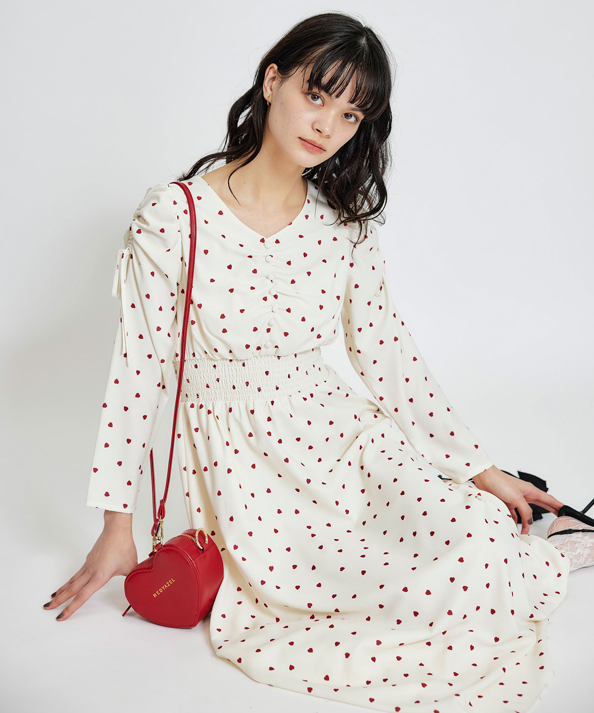 Love Me Heart モチーフ2WAYミニショルダーバッグ