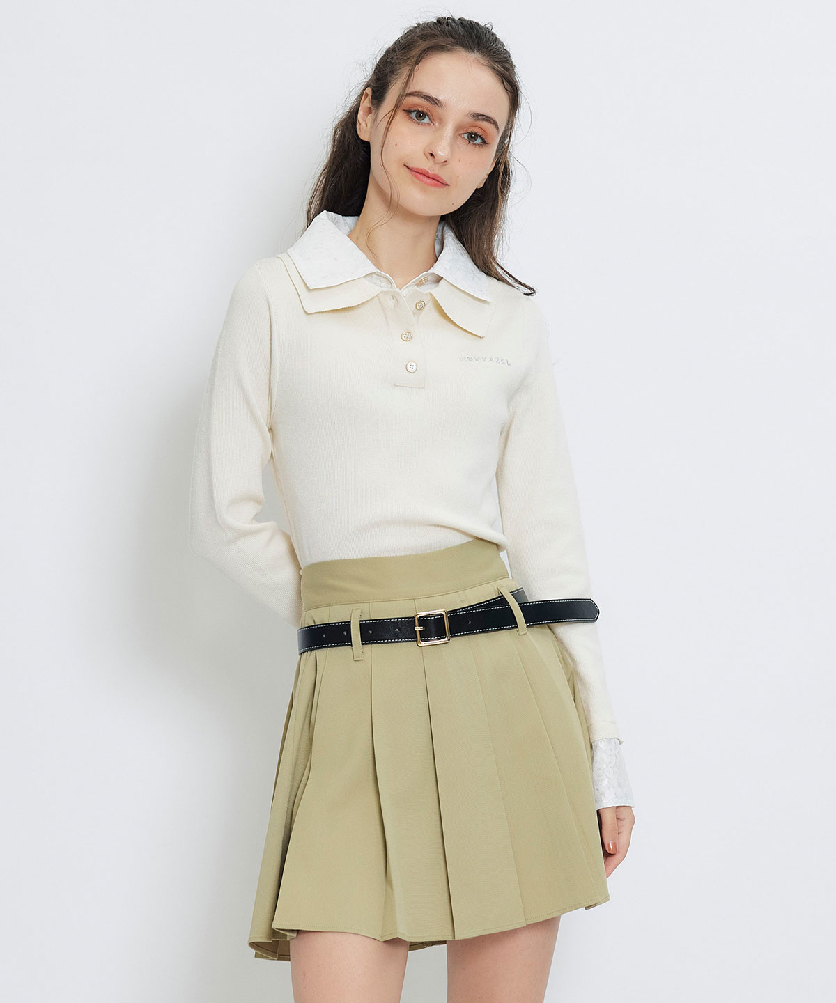 ローベルトインナーパンツプリーツミニスカート