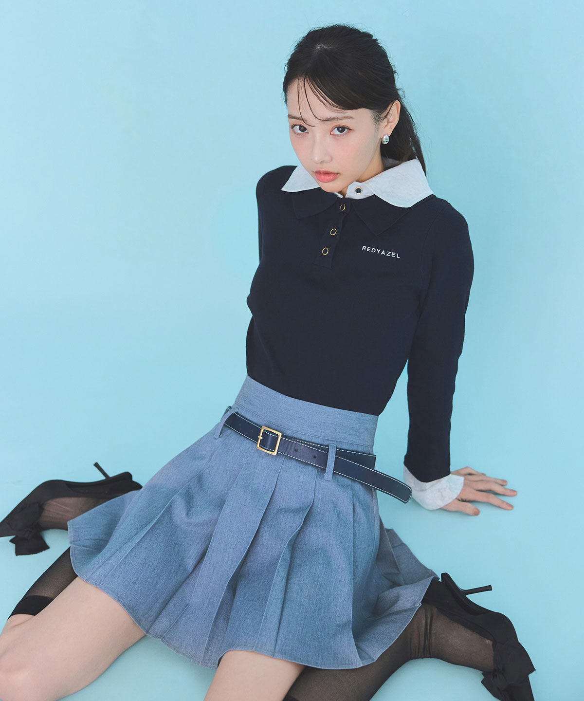 ローベルトインナーパンツプリーツミニスカート