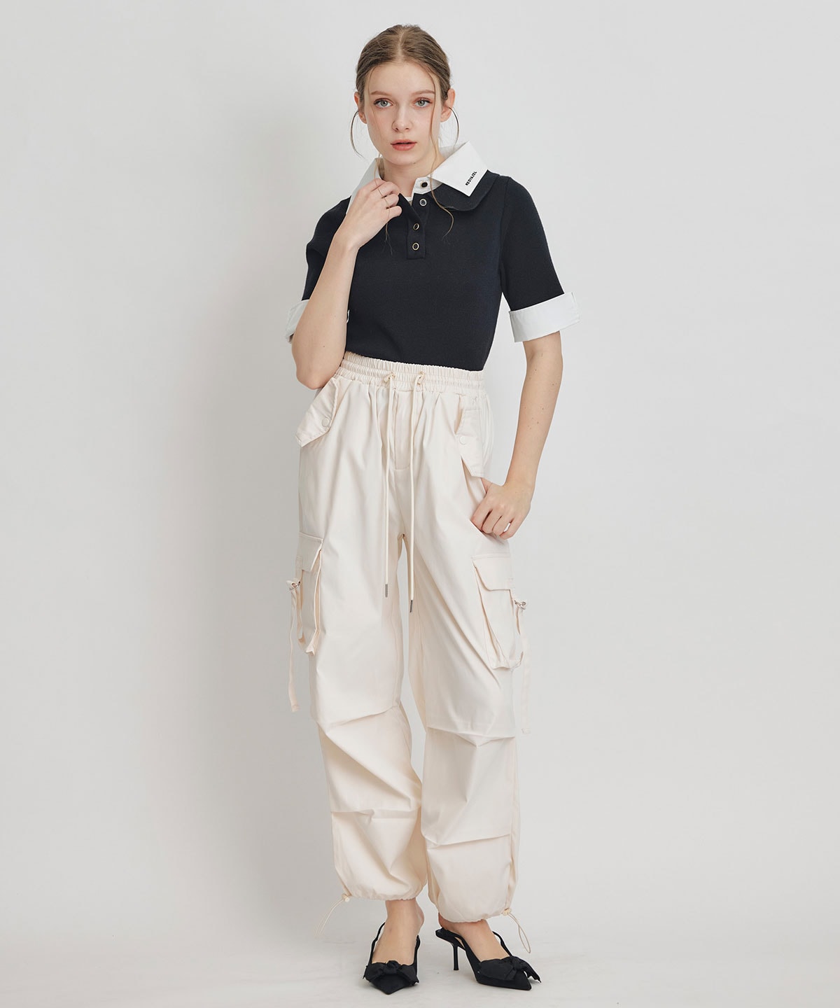 タブフラップポケットカーゴパンツ