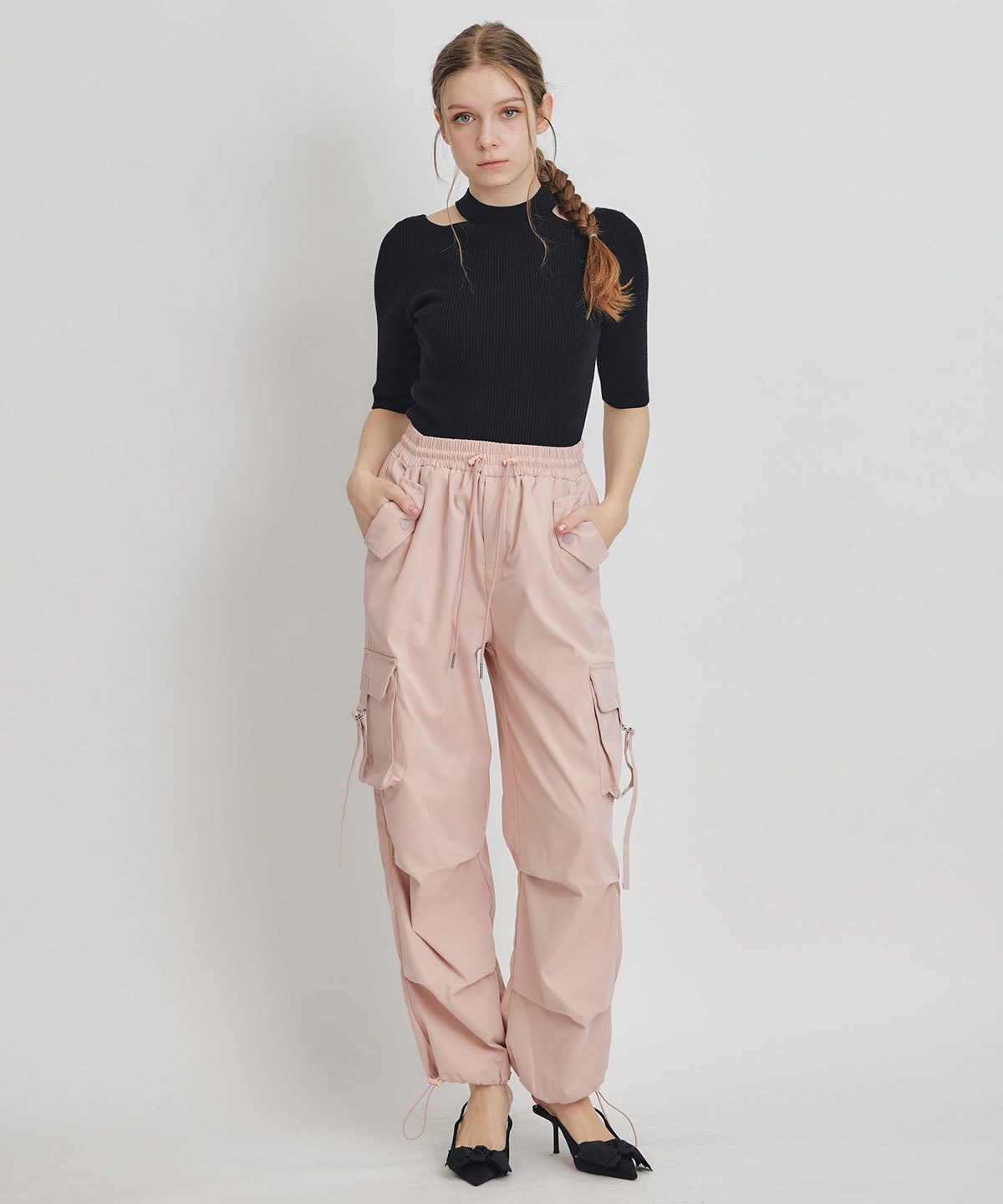 タブフラップポケットカーゴパンツ