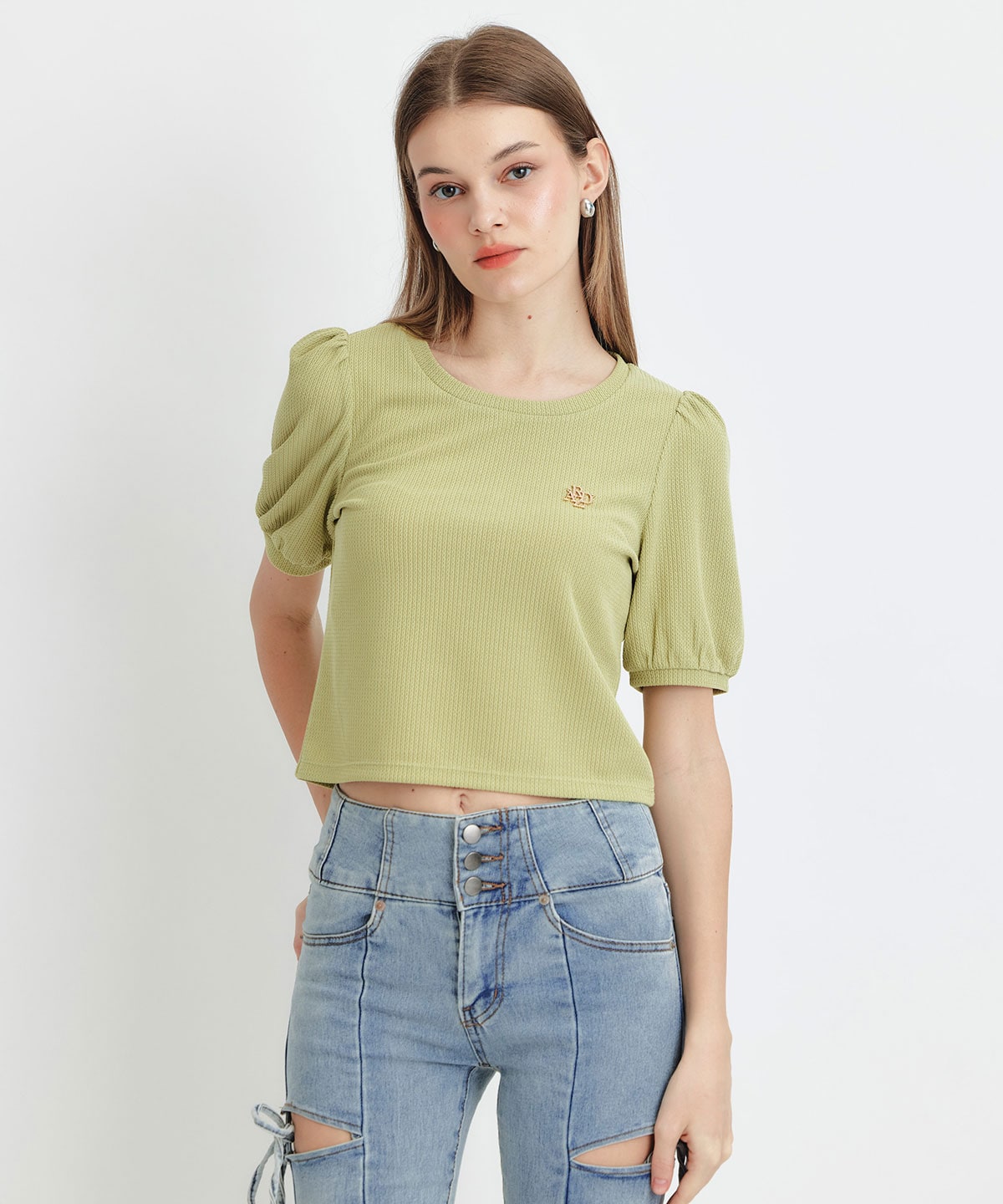 ジャガードカットロゴプルオーバー