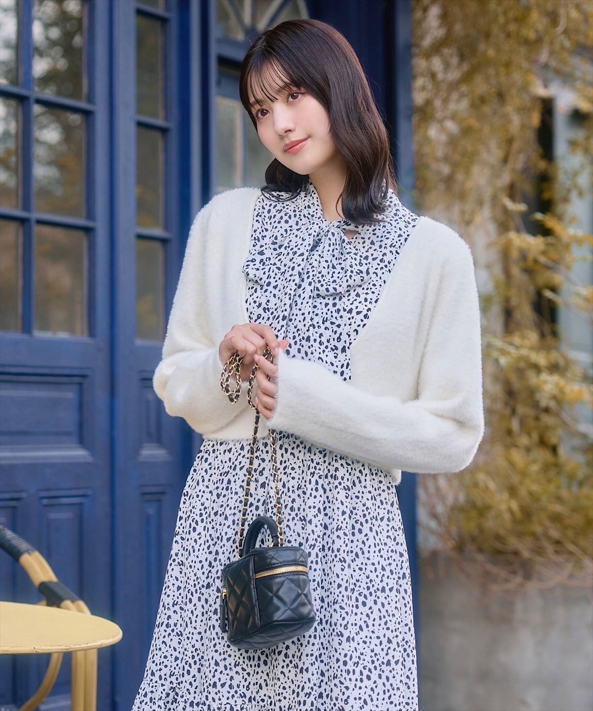 ふわふわシャギーボレロカーディガン