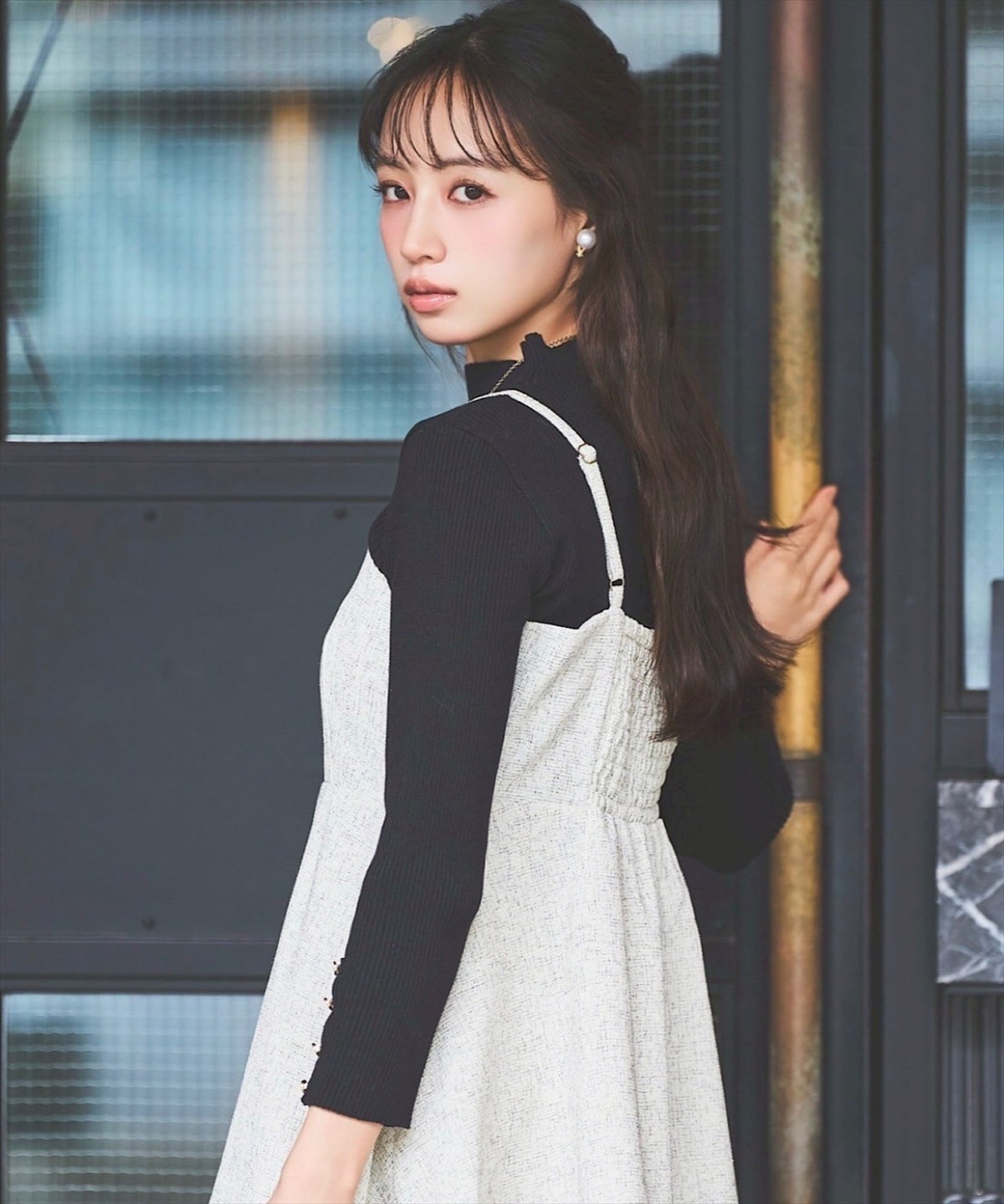 ツイードキャミブラウス