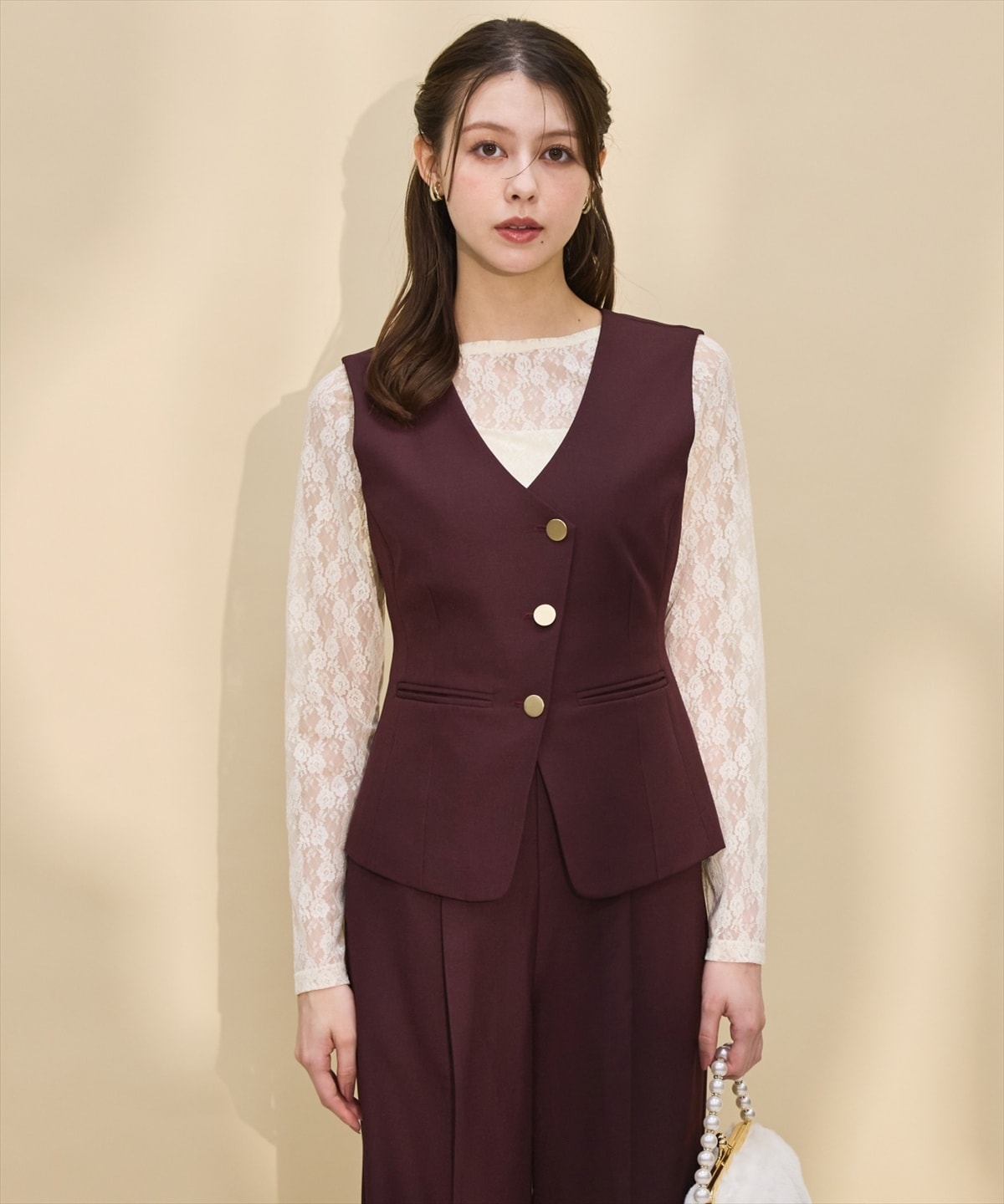 アシメコンパクトジレ