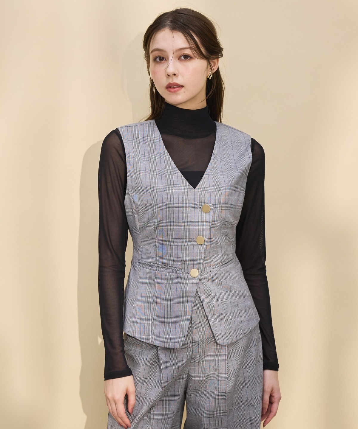 アシメコンパクトジレ