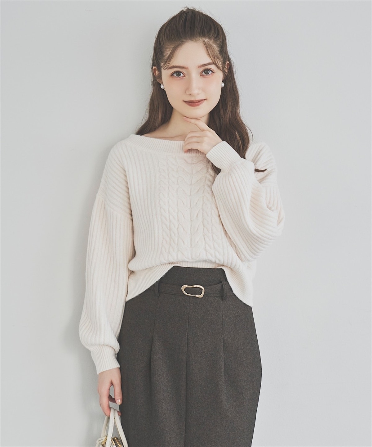 日本製センタースリットタイトスカート