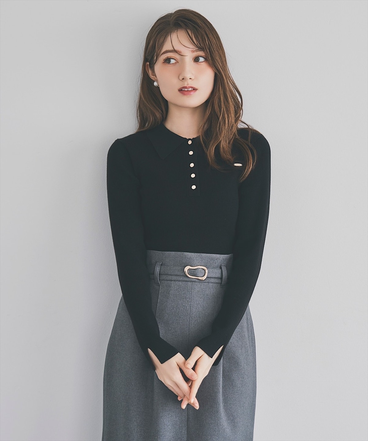 日本製センタースリットタイトスカート