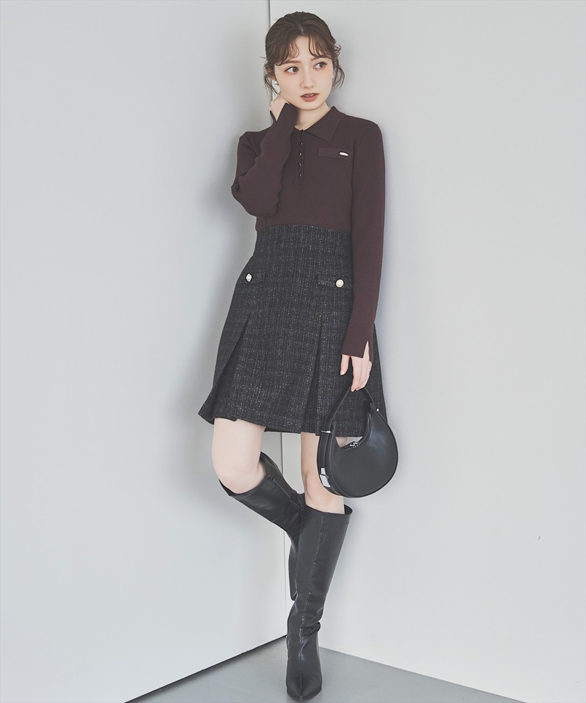 【11/21(Fri)発売】ツイードタックミニスカート