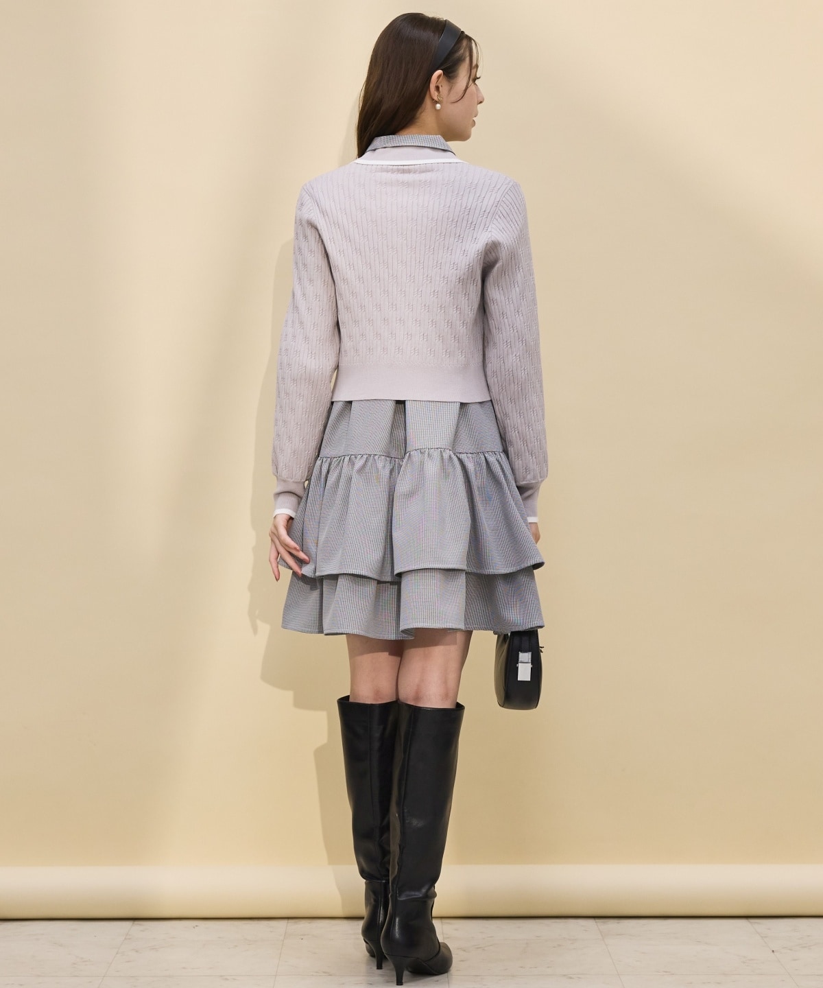 【再入荷】ティアードシャツワンピース