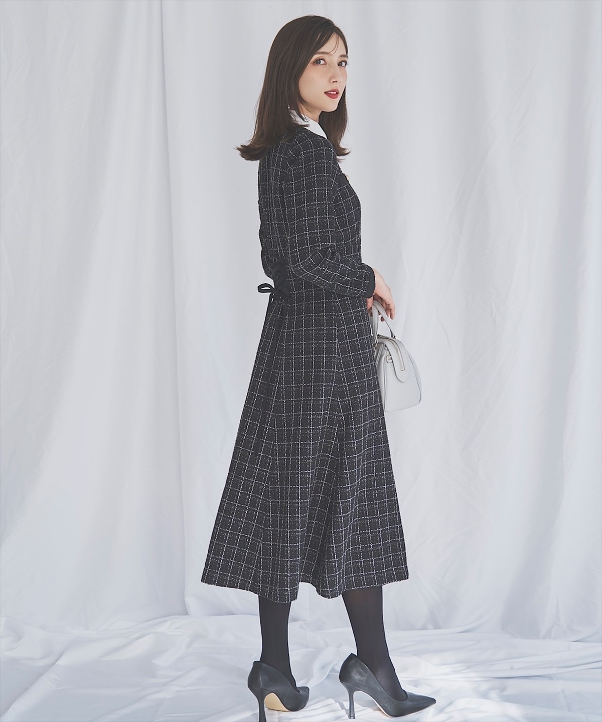 【11/21(Fri)発売】襟付きツイードワンピース