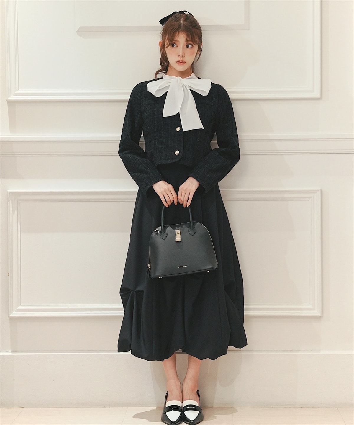 ラメツイードノーカラージャケット