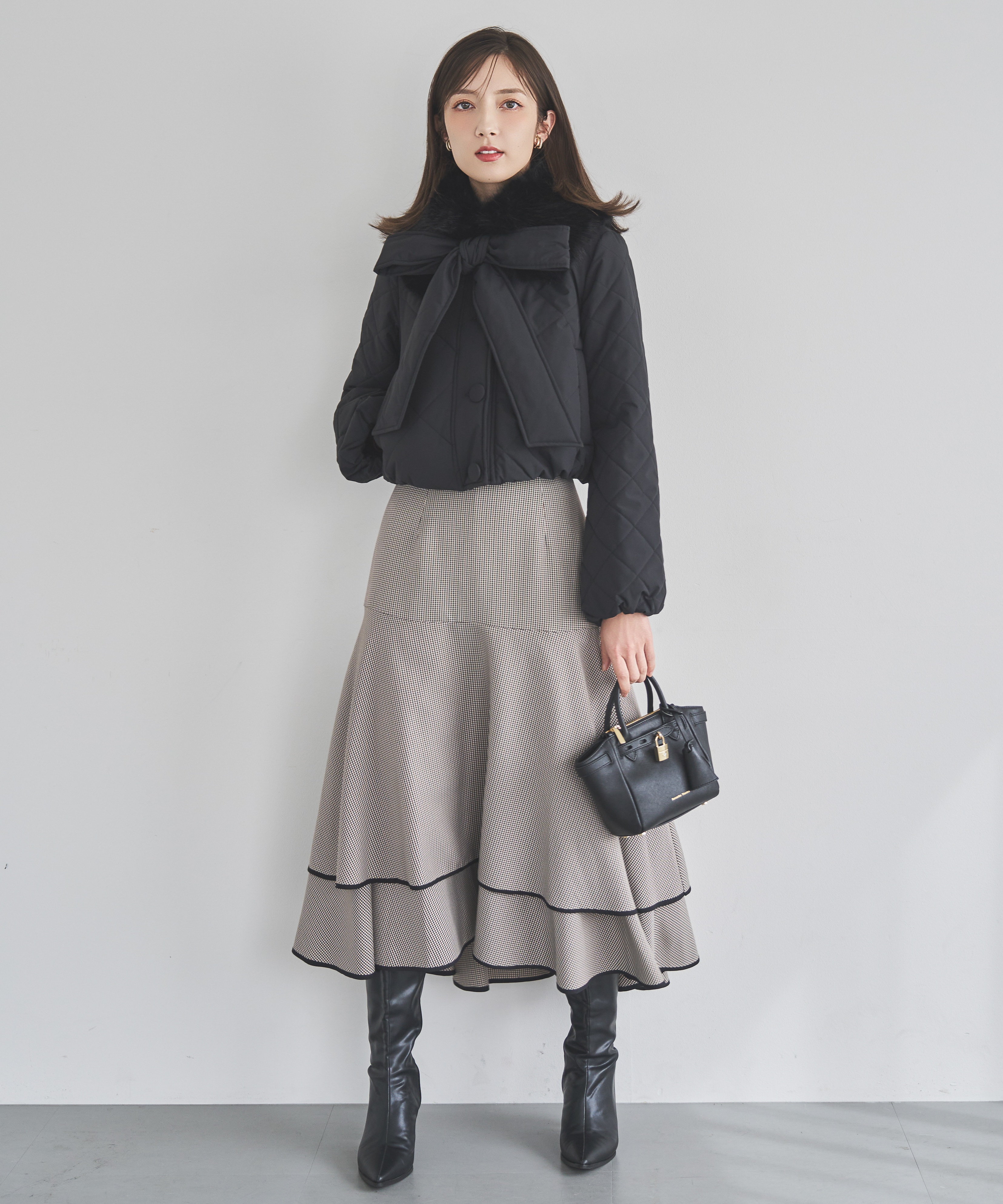 エコファーキルティングショートコート