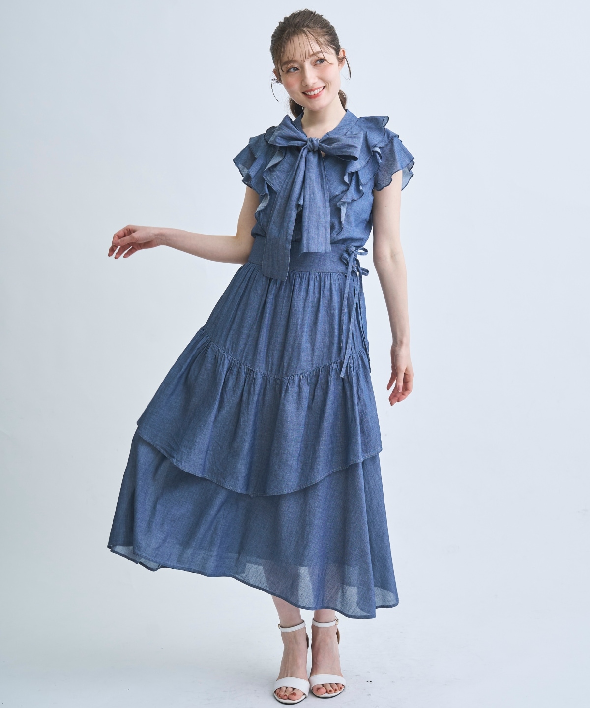 【4/24(Fri)発売】シアーデニムブラウス