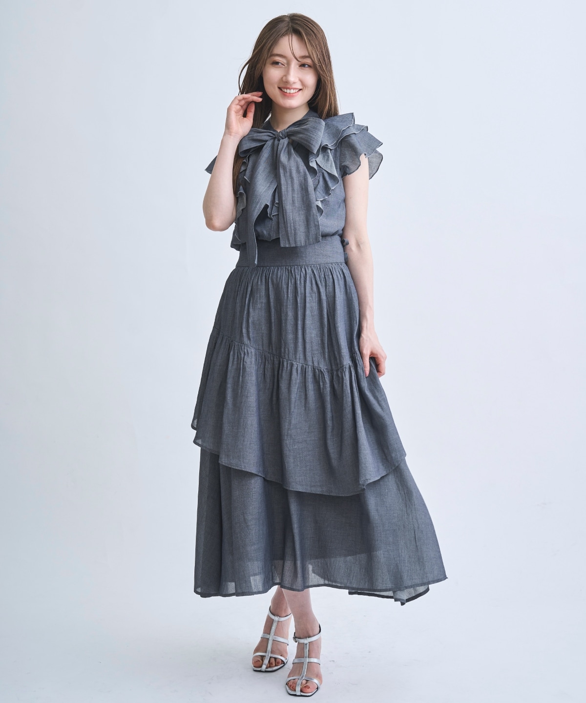 【4/24(Fri)発売】シアーデニムブラウス