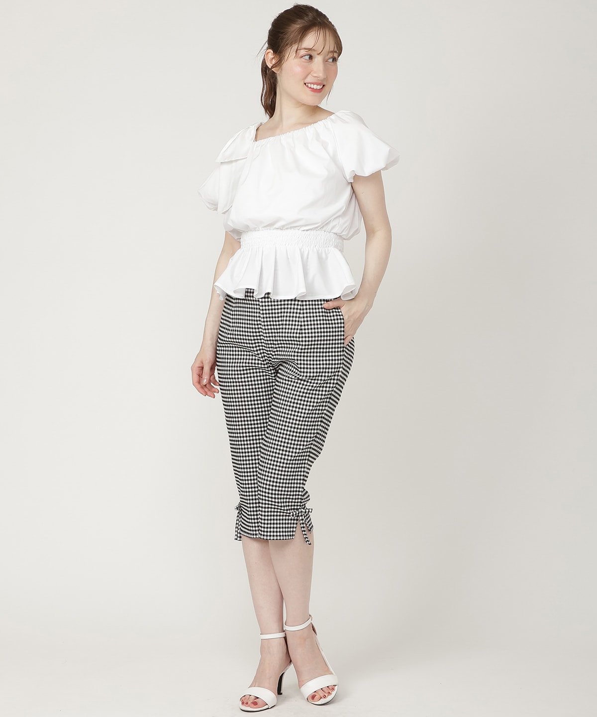 【5/29発売】バルーンオフショルペプラムブラウス