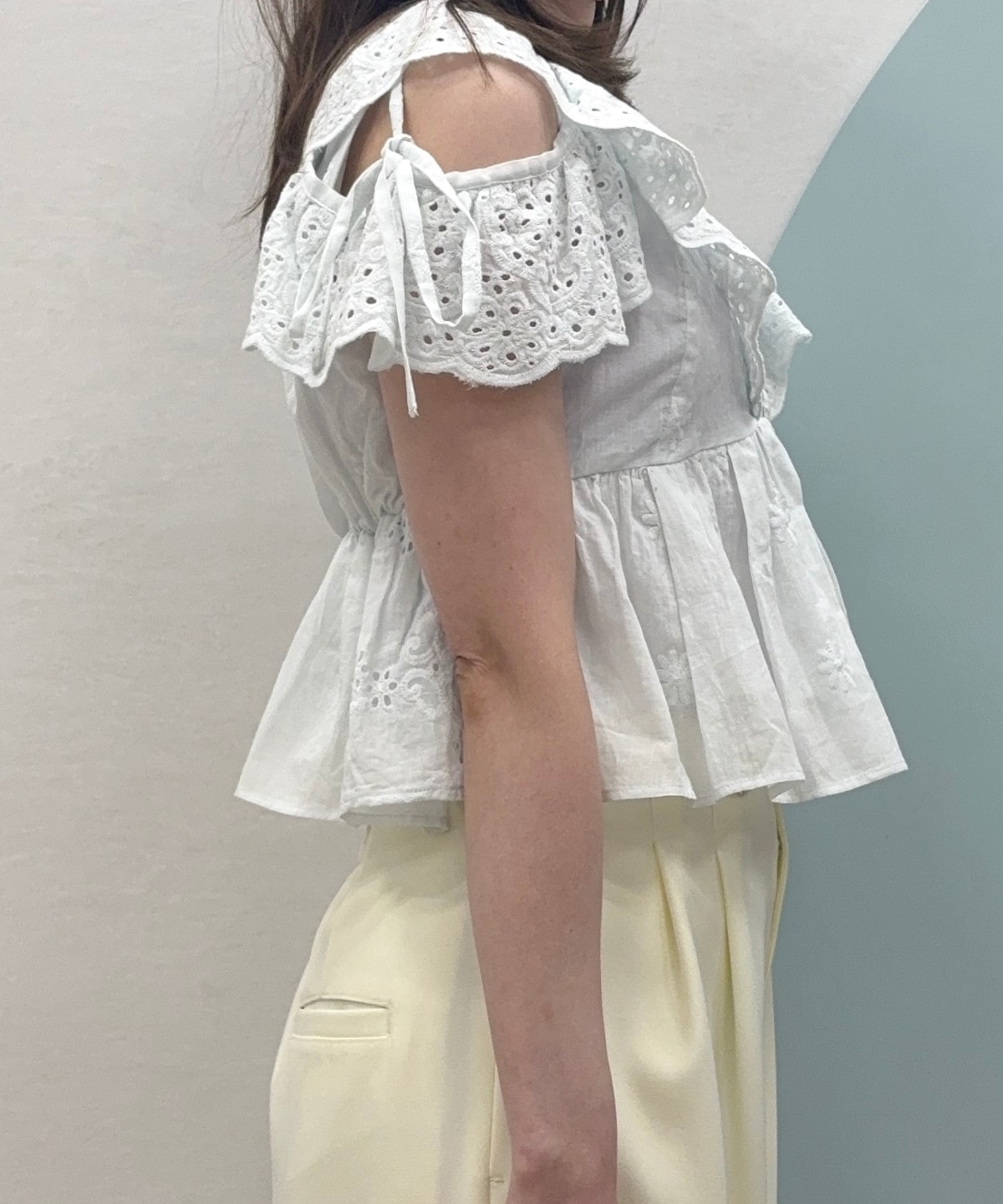 【4/10(Fri)予約開始】レースペプラムブラウス