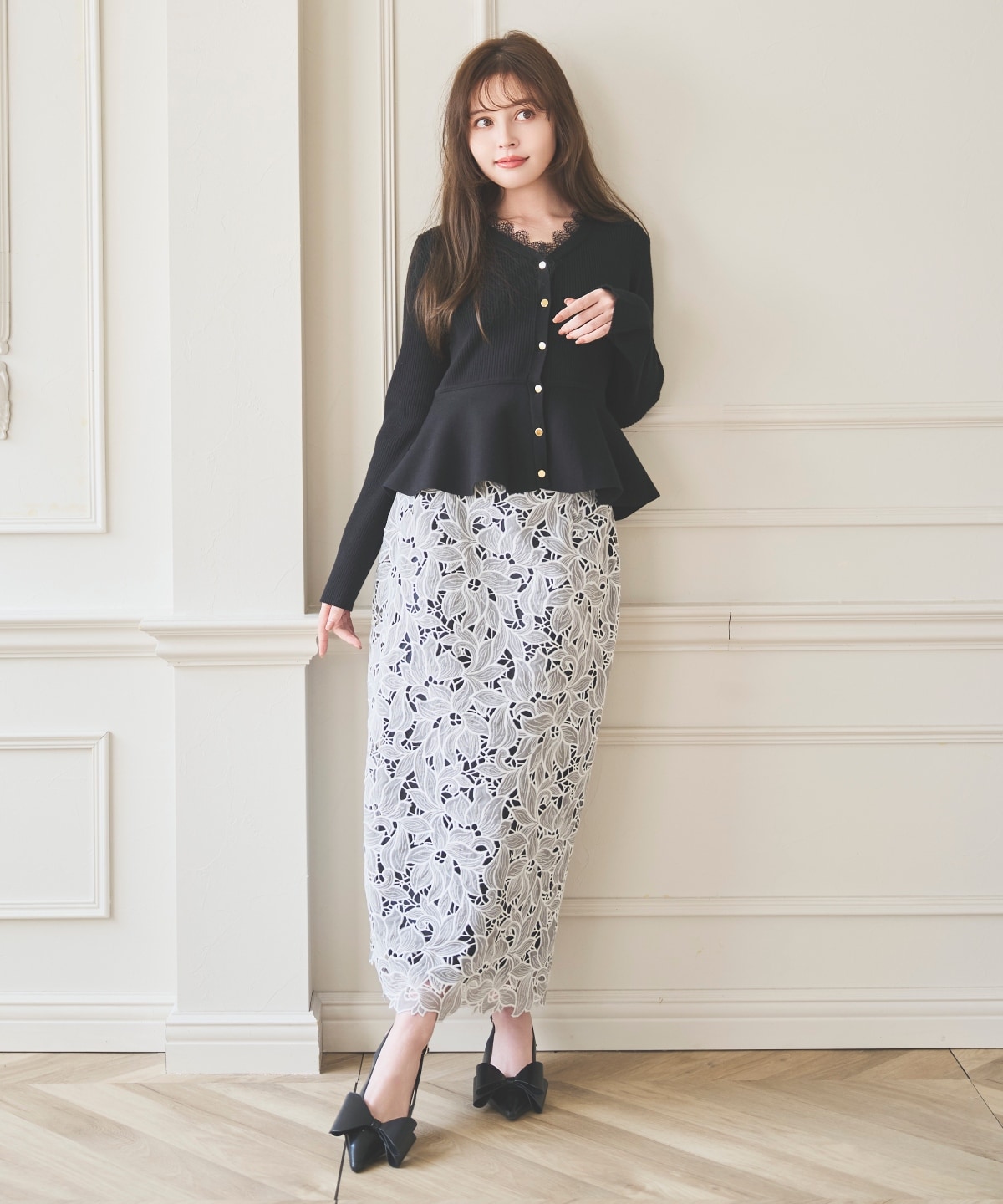 【3/6(Fri)発売】カットレースタイトスカート